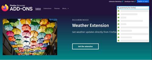 Grammarly For Firefox Extension grammarly-for-firefox-extension
